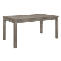 Rie Dining Table, 64 Inch Rectangular Tabletop, Gray Melamine Board -BM335868