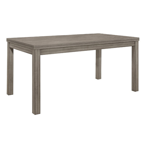 Rie Dining Table, 64 Inch Rectangular Tabletop, Gray Melamine Board -BM335868