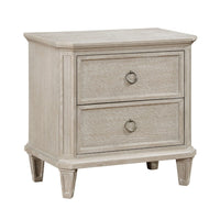 Aeny Nightstand, 2 Drawer Ring Handles, Light Brownish Gray Oak Veneer -BM335916