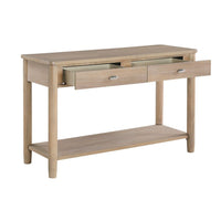 Neka Sofa Console Table, Farmhouse Natural Brown Wood Veneer, 48 Inch -BM335952