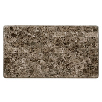 Hesar Coffee Table, 51 Inch Marble Top, Cherry Brown, Cabriole Legs -BM335956