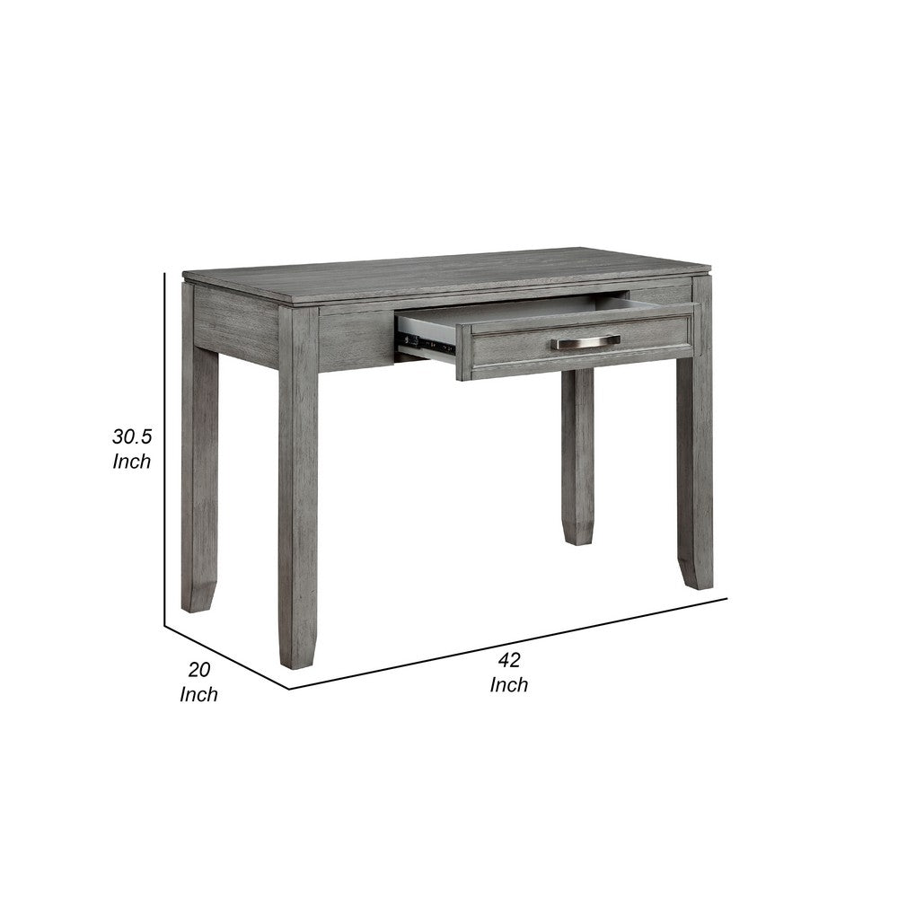 Thiem Writing Laptop Desk, 1 Drawer, Gray Wood Veneer, 42 Inch -BM335958