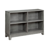 Thiem Cubby Bookcase, 43 Inch Wide 4 Shelves, Rustic Gray Veneer -BM335959