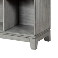 Thiem Cubby Bookcase, 6 Cube Style Shelves, Rustic Gray Veneer 40 Inch -BM335960