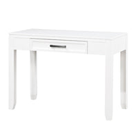 Thiem Writing Laptop Desk, 1 Drawer, White Veneer, 42 Inch -BM335961