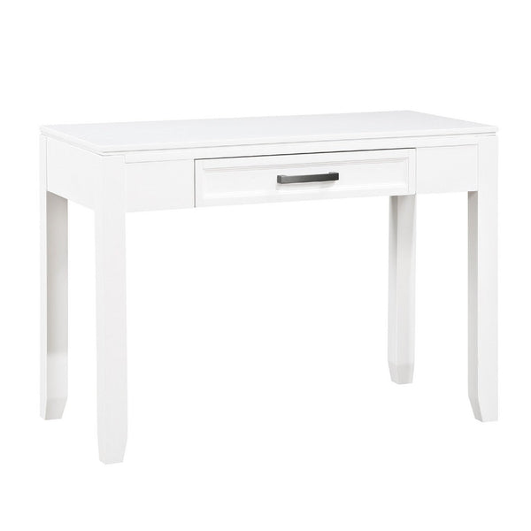 Thiem Writing Laptop Desk, 1 Drawer, White Veneer, 42 Inch -BM335961