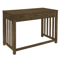 Belinda Writing Computer Desk, 2 Drawers, Rustic Brown Veneer, 44 Inch -BM335964