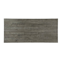 Anab Counter Height Table, Rectangular Gray Wood and Turnbuckle Base -BM336004