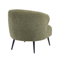 Neda Accent Chair, Soft Sage Green Boucle, Curved Barrel Back -BM336015