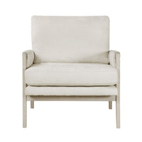 Mao Accent Armchair, Removable Cushion Cover, Soft Ivory Chenille -BM336021