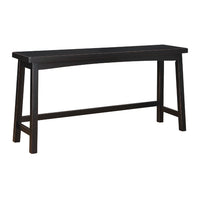 Casy 4pc Counter Height Table Set, 3 Contoured Stools, Black Wood -BM336034