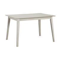 Andie 5pc Dinette Set with Table and 4 Gray Dining Chairs, White -BM336046