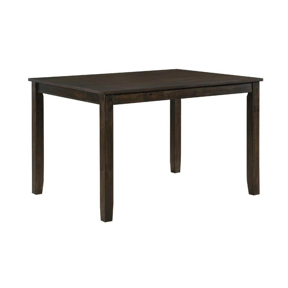 Oria 5pc Dinette Set, Table and 4 Lattice Dining Chairs, Gray Wood -BM336049