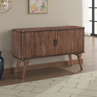 Manny Sideboard Buffet Console, 2 Drawers, Shelves and Doors, Brown -BM336052