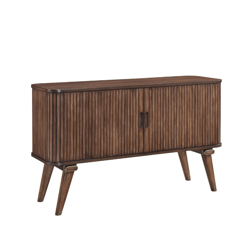 Manny Sideboard Buffet Console, 2 Drawers, Shelves and Doors, Brown -BM336052