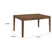 Nate Dining Table w Butterfly Leaf, Walnut Wood Extension 60- 77 Inch -BM336059