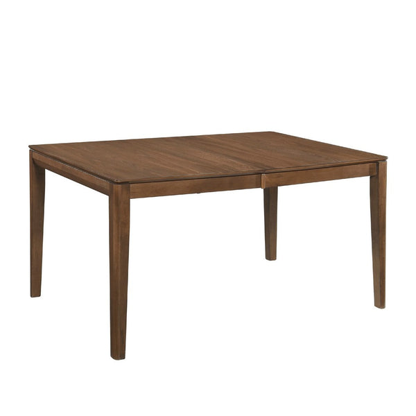 Nate Dining Table w Butterfly Leaf, Walnut Wood Extension 60- 77 Inch -BM336059