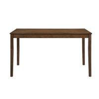 Katty Dining Table, Transitional Rectangular Chestnut Wood Top 56 Inch -BM336066