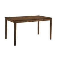 Katty Dining Table, Transitional Rectangular Chestnut Wood Top 56 Inch -BM336066