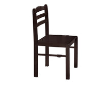 Kelly 5pc Dining Table Set, 4 Low Profile Chairs, Brown Wood -BM336072