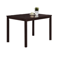 Kelly 5pc Dining Table Set, 4 Low Profile Chairs, Brown Wood -BM336072