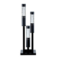 Rachel Table Lamp, Ripple Light Glass Tube, Cappuccino Brown 31 Inch -BM336079