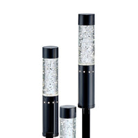 Rachel Table Lamp, Ripple Light Glass Tube, Cappuccino Brown 31 Inch -BM336079