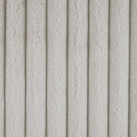 Modern Ottoman, Off White Ribbed Corduroy Zipper Cover, 16 Inch Square -BM336164