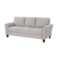 Leroi Sofa, 81 Inch, Gray Fabric and Round Flared Armrests -BM336239