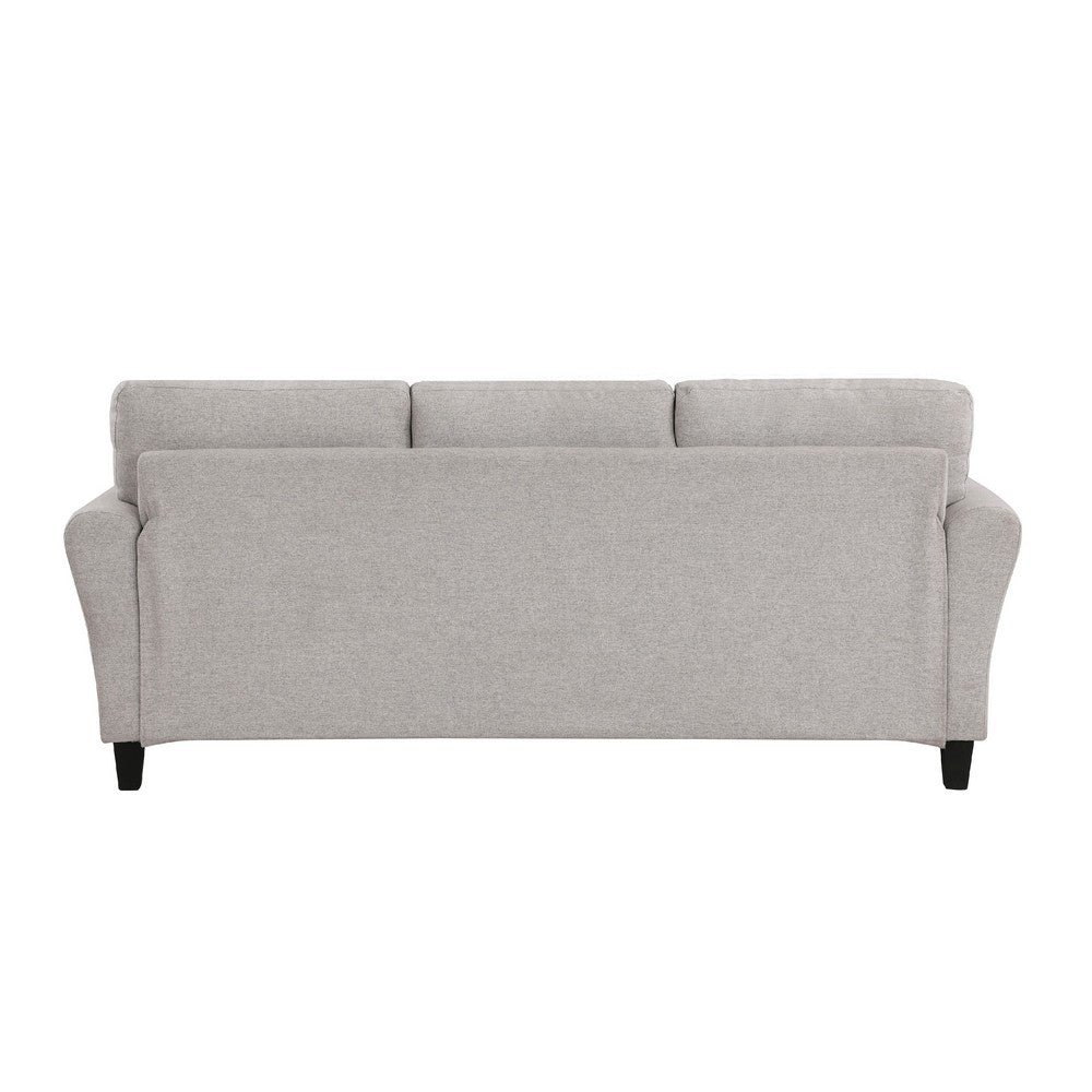 Leroi Sofa, 81 Inch, Gray Fabric and Round Flared Armrests -BM336239