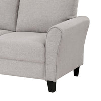 Leroi Sofa, 81 Inch, Gray Fabric and Round Flared Armrests -BM336239