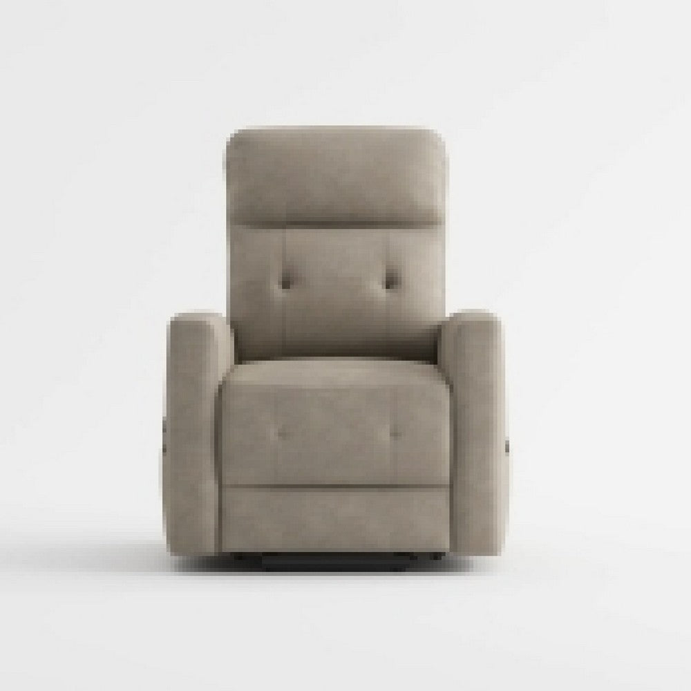 Woxo Power Lift Recliner Chair with Heat, Massage, Brown Microfiber -BM336269
