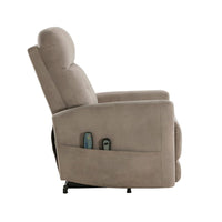 Woxo Power Lift Recliner Chair with Heat, Massage, Brown Microfiber -BM336269