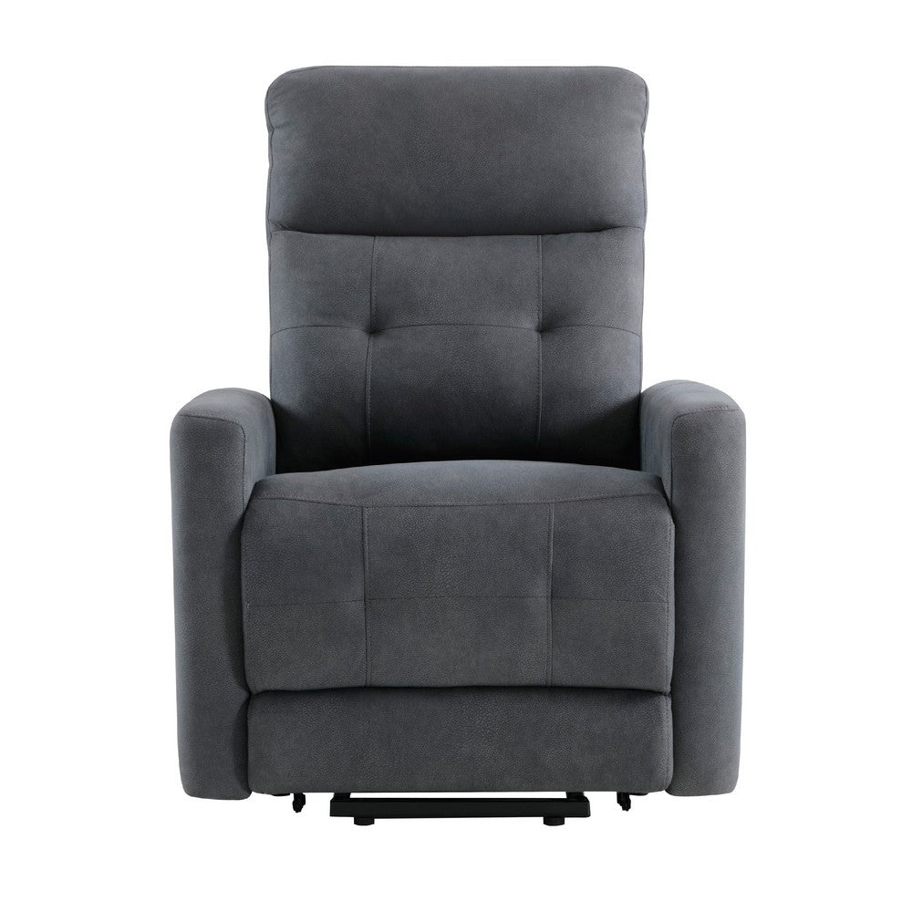 Woxo Power Lift Recliner Chair with Heat, Massage, Gray Microfiber -BM336270