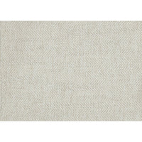 Bior Accent Ottoman, Ivory Fabric Upholstery, Solid Wood Legs, 41 Inch -BM336276
