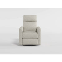 Yujo Recliner Chair, Manual, 30 Inch, Beige Chenille, 360 Swivel -BM336282