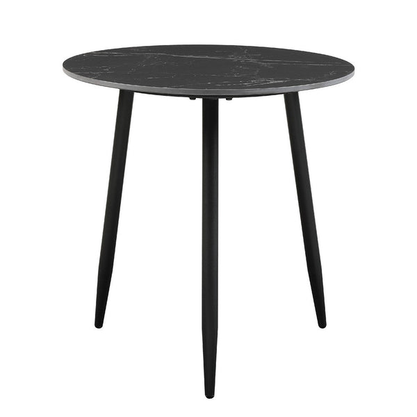 Lyra 3pc Occasional Coffee Table Set, Nesting Black Stone Top, Black -BM336350