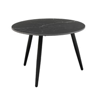 Lyra 3pc Occasional Coffee Table Set, Nesting Black Stone Top, Black -BM336350