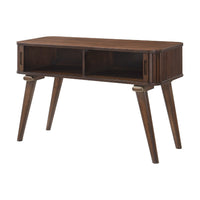 Manny Sofa Console Table, 2 Tambour Doors, Walnut Brown 48 Inch -BM336365