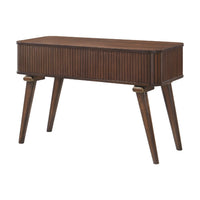 Manny Sofa Console Table, 2 Tambour Doors, Walnut Brown 48 Inch -BM336365