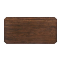 Manny Coffee Table, 2 Tambour Doors, A-Frame Walnut Brown 48 Inch -BM336366