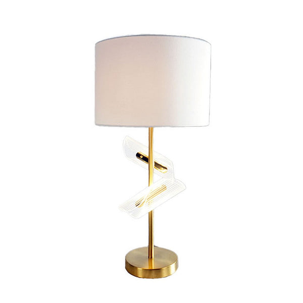 Limy 2pc Table Lamp Set, White Shade, Classic Gold Base, 20 Inch -BM336395