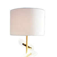 Limy 2pc Table Lamp Set, White Shade, Classic Gold Base, 20 Inch -BM336395