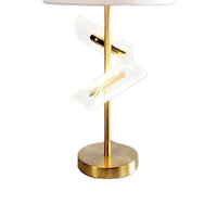 Limy 2pc Table Lamp Set, White Shade, Classic Gold Base, 20 Inch -BM336395