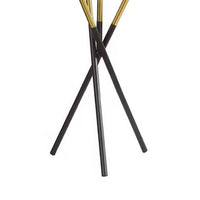 Azy Table Lamp, Frosted White Shade, Tripod Base, Black Gold, 30 Inch -BM336400