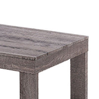 Knic Coffee Table, 48 Inch, Gray Rectangular Top, Double Pedestal Base -BM336419
