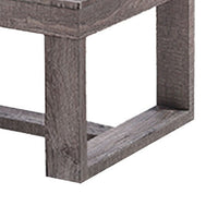 Knic Coffee Table, 48 Inch, Gray Rectangular Top, Double Pedestal Base -BM336419