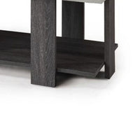 Birz 3pc Coffee and Side End Table Set, Beige Wood Top, Gray Base -BM336424