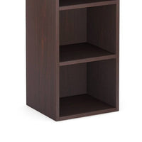 Siny Corner Display Shelf, 71 Inch Tall 6 Shelves, Walnut Brown Wood -BM336943