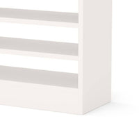 Shoe Rack with 8 Open Shelves and Storage Top, 26 x 47 White Wood -BM336954